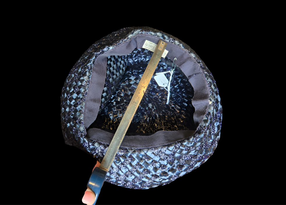 Blue straw hat