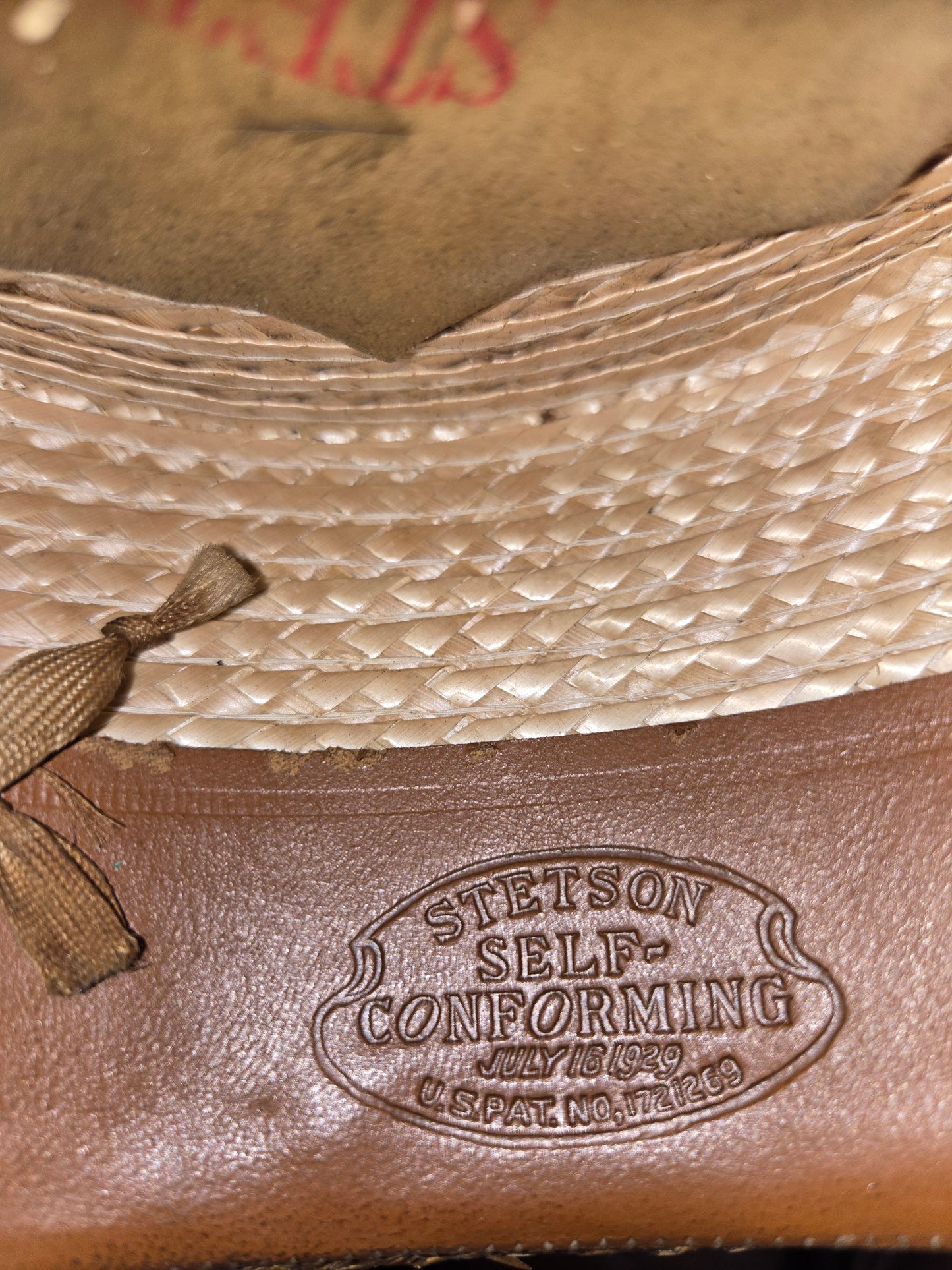 1929 Stetson Boater Hat